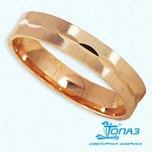 Кольцо обручальное из красного золота - Т100611450_2142608 - www.rosglam.ru