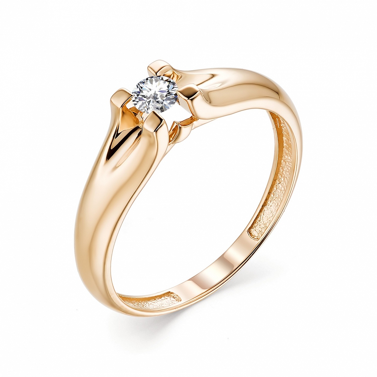 Помолвочное кольцо золотое 585