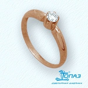 Кольцо с бриллиантом - Т101011078_8000450 - www.rosglam.ru