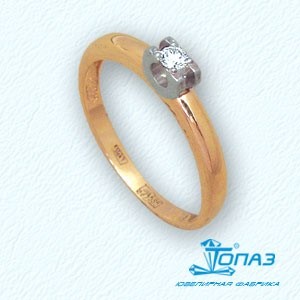 Кольцо с бриллиантом - Т131011079_6724772 - www.rosglam.ru